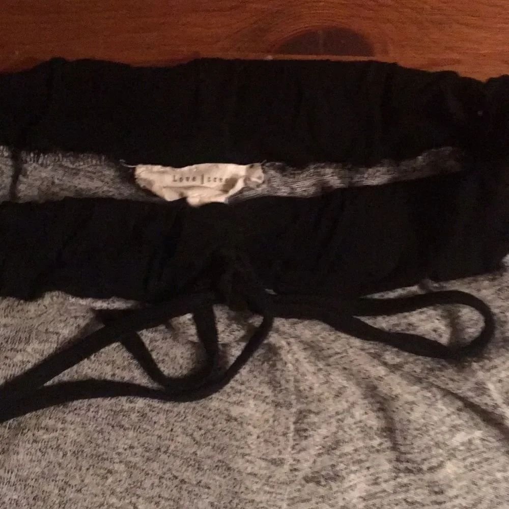 Grey side stripe terry joggers - Picture 3 of 5
